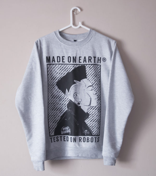 Fleece Sweatshirt-Grey